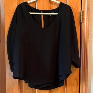 White House Black Market Elegant Black Blouse